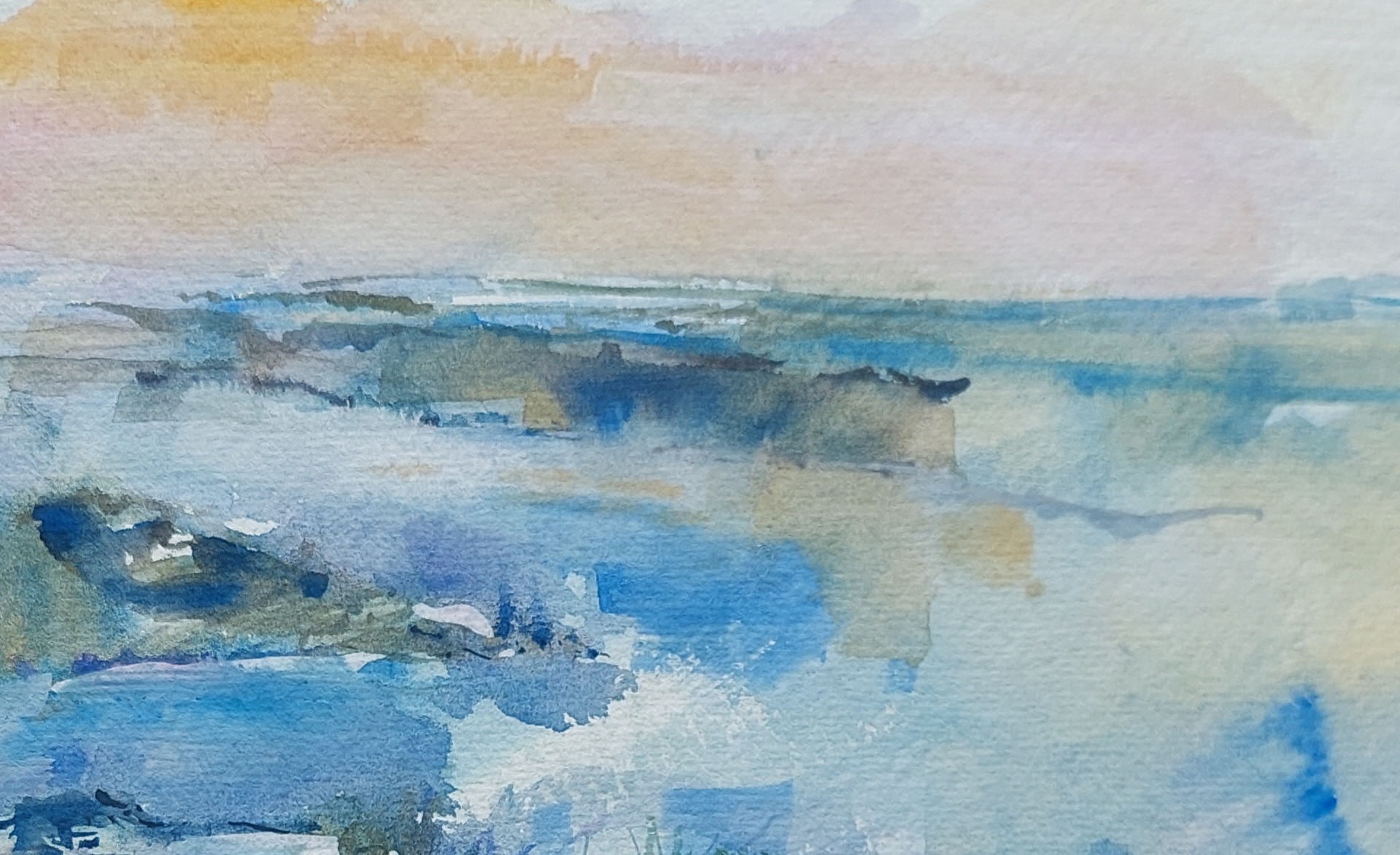 Watercolour Seascapes and Skies